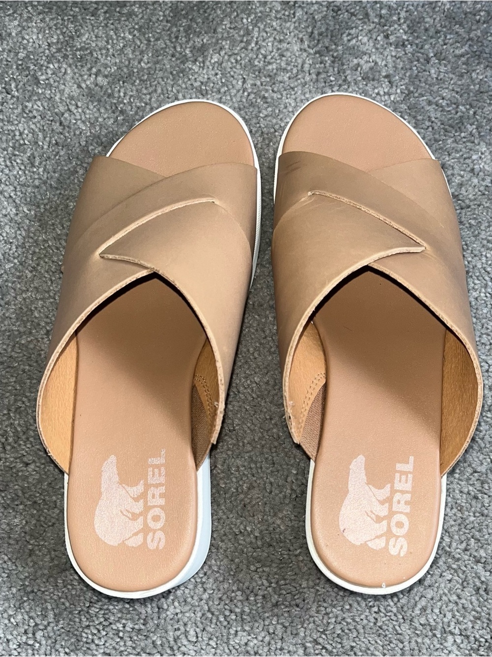 NWOB Sorel Women’s Cameron Flatform Mule Sandal Size 7 - Picture 3 of 8